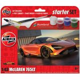 1:43 Airfix 55006 Mc Laren 765LT SportAuto - Starter Set Plastic Modelbouwpakket