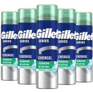 Gillette Series Scheergel - Sensitive Skin - Voordeelverpakking 5 x 200 ml