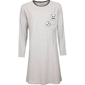 Temptation Dames Bigshirt - Panda Print - Grijs - Maat S