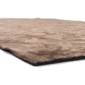 Velours vintage vloerkleed - Royce 18 donkerbruin