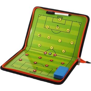 Tactiekbord voor Voetbal - Magnetisch Tactisch Bord - Professionele Opvouwbare Tactiekmap Voetbal - Tactisch Voetbalbord met Pennen en Wisser, voor Tactieken en Spelaanpassingen