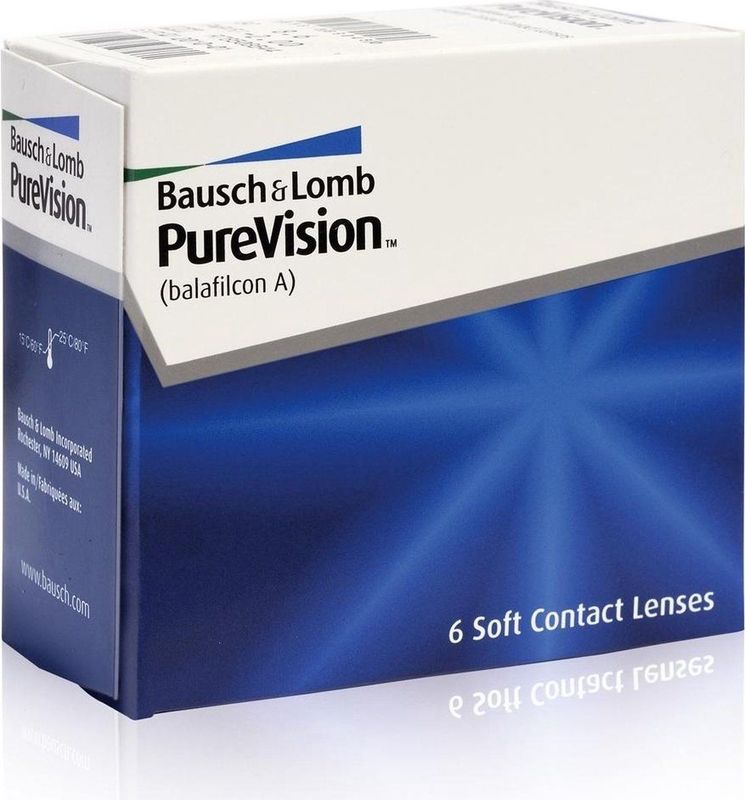 -5,75 PureVision - 6 pack - Maandlenzen - Contactlenzen - BC 8,30