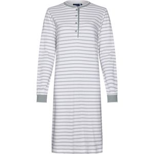 Warm nachthemd groene strepen - Groen - Maat - 54