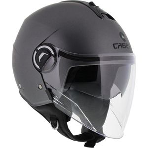 Caberg helm Jet Riviera V4 mat titanium S - Motorhelm / luxe scooterhelm