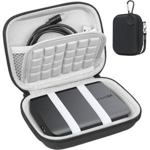 Harde Schijf Tas - Waterdichte en Schokbestendige Beschermhoes voor Draagbare Externe Harde Schijven 1TB-5TB