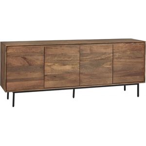 Dressoir Vegas - Mangohout - Bruin - 200 x 80 x 45 cm (B x H x D)