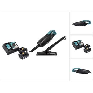 Makita DCL 182 RM B accu stofzuiger 18 V zwart + 2x accu 4.0 Ah + lader