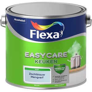 Flexa Easycare Muurverf - Keuken - Mat - Mengkleur - Zachtblauw - 2,5 liter