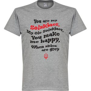 Ole Solskjaer Song T-Shirt - Grijs - XXL