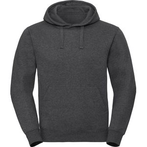 Russell Unisex Authentieke Melange Hooded Sweatshirt (Koolstofmelange)