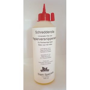 ECO Papierversnipperaar olie - Papiervernietiger olie - op Plantaardige Basis - 500ML - Ecologisch - Dus beter voor het Milieu !