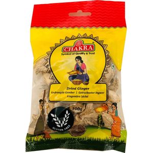 Chakra - Gedroogde Gember - Dried Ginger - Glutenvrije Gember - 3x 100 g