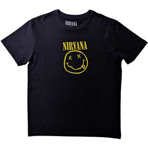 Nirvana Shirt – Smiley Logo with Back Print maat S