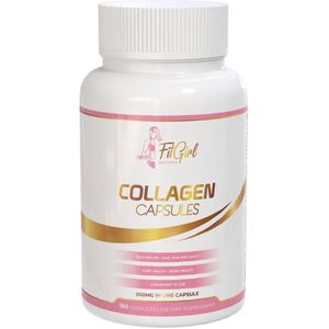 FitGirl Nutrition | Rund collageen | 180 capsules 60 servings | Hyaluronzuur | Biotin | Vrouwen | Supplement | Nutriworld