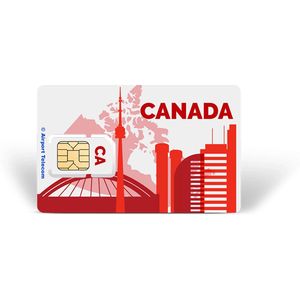 Simkaart Canada 12GB Data 30 Dagen Geldig In Canada Prepaid Met Snel 4G/5G Internet En Bellen Op Reis In Noord-Amerika Met Airport Telecom