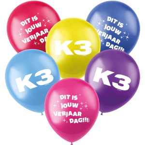 Folat - K3 - Ballonnen 23cm (6 stuks)