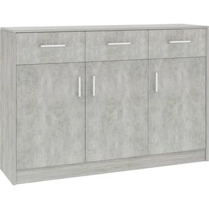 vidaXL-Dressoir-110x30x75-cm-bewerkt-hout-betongrijs