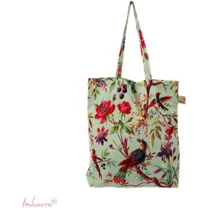 Imbarro - Easybag - Shopper - Tas - Vouwtasje - Katoen - Paradise - Mint