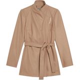 Rosess Short Belted Wool Wrap Coat