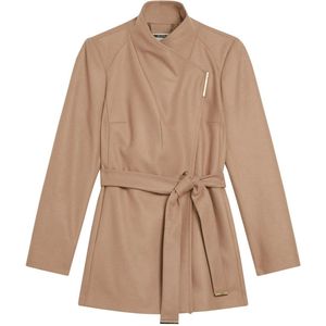 Rosess Short Belted Wool Wrap Coat