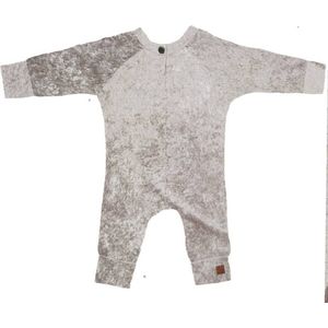 Onesie velours zand