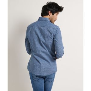TerStal Porto Nova Slim Fit Overhemd Donkerblauw In Maat XL