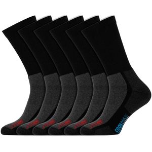 Wandelsokken | Coolmax | Merk: Stapp Active Outdoor | Kleur: Zwart | Maat: 35 t/m 46 | 6 Paar