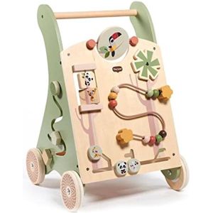 Loopstoel baby - Loopstoeltje baby - Beige|Groen