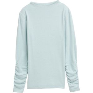 TOM TAILOR DENIM - Shirt - Turquoise - Lange Mouw - Normale Pasvorm