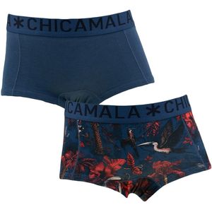 Muchachomalo Girls 2-pack boxer shorts print + solid