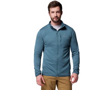 Columbia - Essential Hike™ Grid Fleece - Blauw - Met Volledige Rits - Man