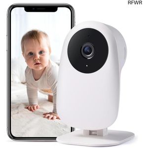RFWR® Babyfoon met camera en wifi - 1080p HD, nachtzicht, intercomfunctie, bewegingsdetectie