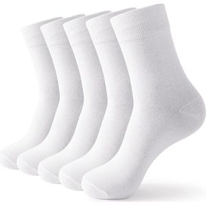 Dames sokken met ronde hals, dunne katoenen casual zachte esthetische damessokken 5 paar