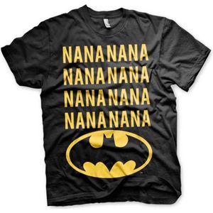 DC Comics Batman Heren Tshirt -L- NaNa Batman Zwart