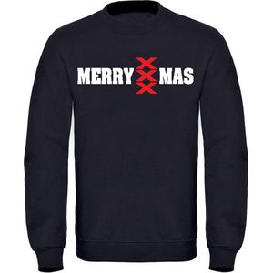 Merry XXX mas Trui - amsterdam - 020 - kerstmis - feest - kersttrui - foute kersttrui - sweater - unisex