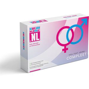 Ikwilvanmijnsoaaf.nl | SOA Thuis Test Urine Compleet | Voor Mannen & Vrouwen | Test op Chlamydia, Gonorroe, Trichomonas & Mycoplasma. soa-testen