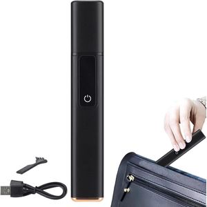 Neustrimmer voor mannen - 132×22,5 mm - Oplaadbare neus- en oortrimmer - Gezichtsreinigingstool met digitaal display - Draagbaar digitaal display - Oor- en neustrimmer - 3 snelheden - Geschikt voor thuis- en reisgebruik - Zwart
