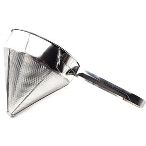 Roestvrij stalen conisch vergiet voor keukenaccessoires - groot volume filtratiezeef met sauslus (Ø 22 cm 1)