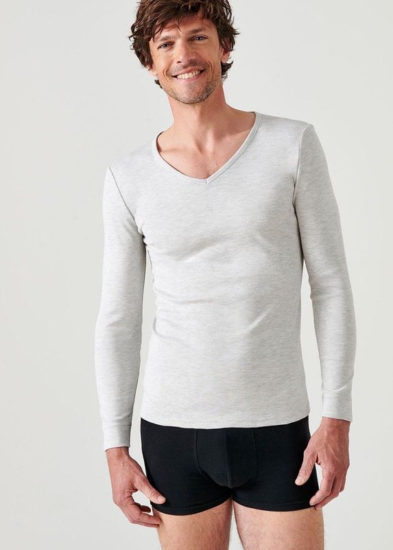 Damart - T-shirt - Thermolactyl - Lange Mouwen - Ronde Hals