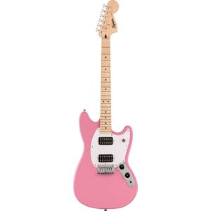 Squier Sonic Mustang HH MN Flash Pink - Elektrische gitaar