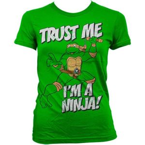 Teenage Mutant Ninja Turtles Dames Tshirt -S- Trust Me, I'm A Ninja Groen