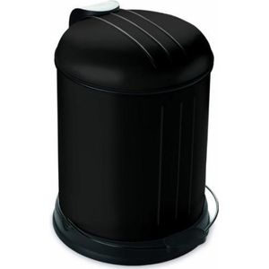 Rixx Pedaalemmer Met Zachtsluitend Deksel 5L - Zwart - Mat