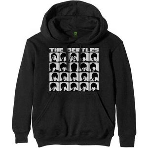 The Beatles - Hard Days Night Faces Mono Hoodie/trui - L - Zwart