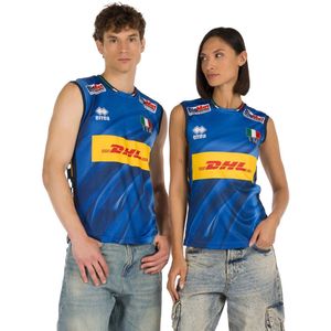 Errea Naz. T-Shirt Italië Volley 1E Mg Unisex Shop Jr Competitie 25/28 - Sportwear - Kind