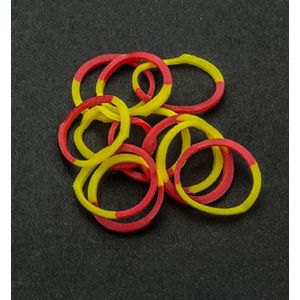 Joy Craft - loomelastiekjes - 6200/0834 - Elastieken Yellow/Red