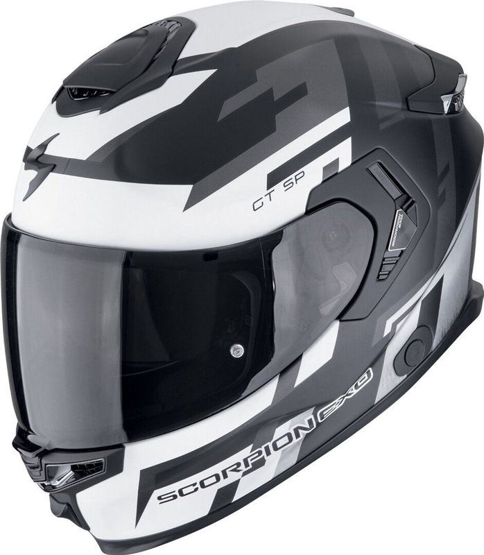 Scorpion - EXO-GT SP AIR - Integraalhelm - Zwart Grijs Wit - Glasvezel/Fiber Mix