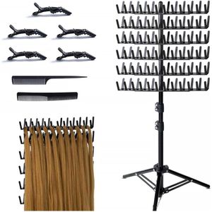 Allecto plus - Haarverlenging standaard met kammen en haarspelden - Opvouwbaar - Verstelbaar in hoogte