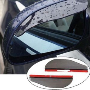 1 paar auto-achteruitkijkspiegel regenhoezen - auto-achteruitkijkspiegel wenkbrauwen - decoratieve accessoires - reflector transparante regenhoezen - auto-accessoires - zwart - achteruitkijkspiegelafdekkingen