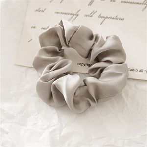 Premium Zijde Scrunchie - Silk Haarelastiek - Grijs