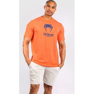 Venum Classic T-shirt Katoen Oranje Marineblauw maat M